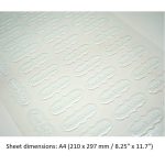 Happy Birthday English 3D Chocolate Transfer Sheet, A4