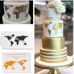 World Map Cake Stencil