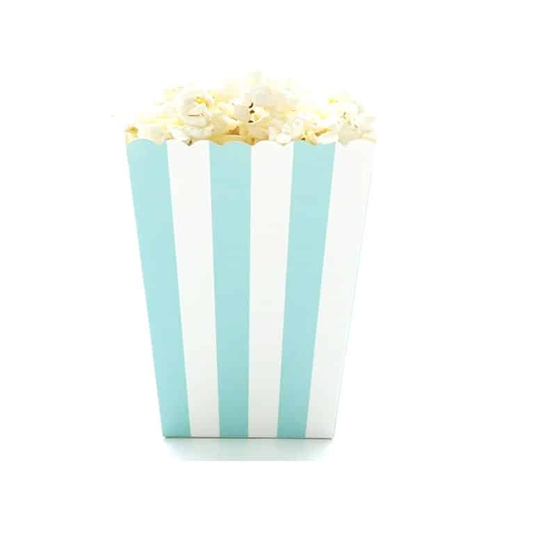 slide1_20.jpg Blue Stripes Popcorn Box, 12pcs - Image 1