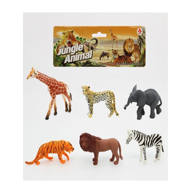 slide22_2.jpg Jungle Animals Topper, 6pcs - Image 1