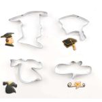 Graduation Cookie Cutter Set, 4pcs