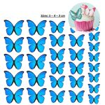 Pre Cut Wafer Butterflies, 3-4-5cm