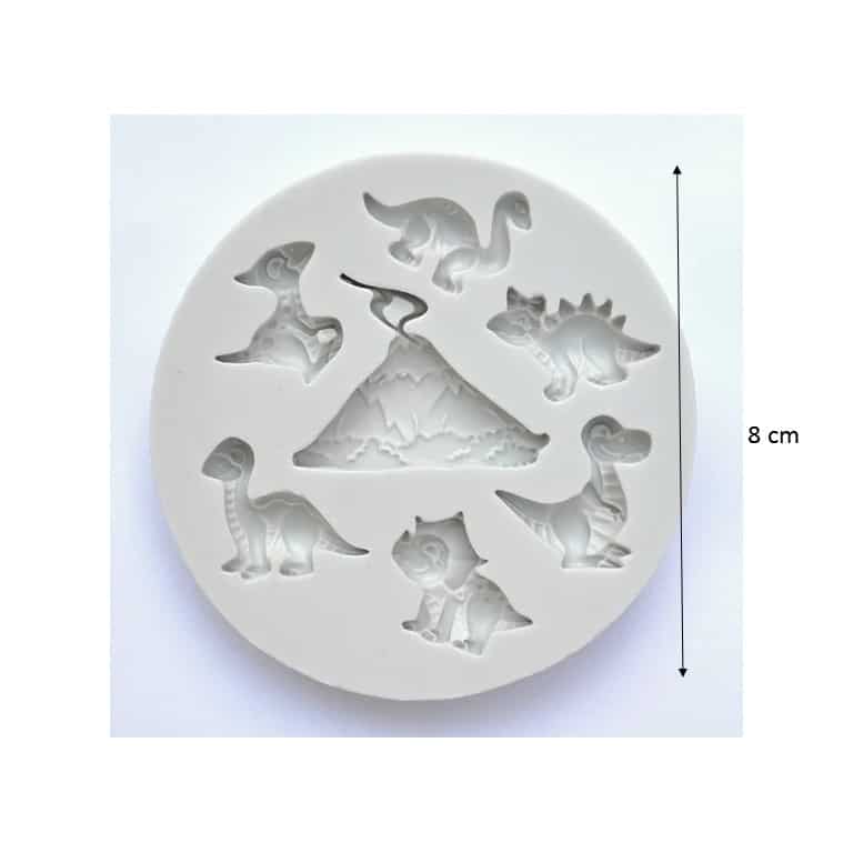 slide4_2_17.jpg Mini Dinosaur Silicone Mould, SM-1827 - Image 1
