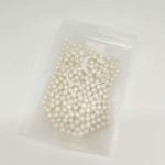 6mm White Edible Sugar Pearls, 100g