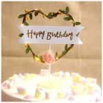 Happy Birthday Heart Led Cake Topper