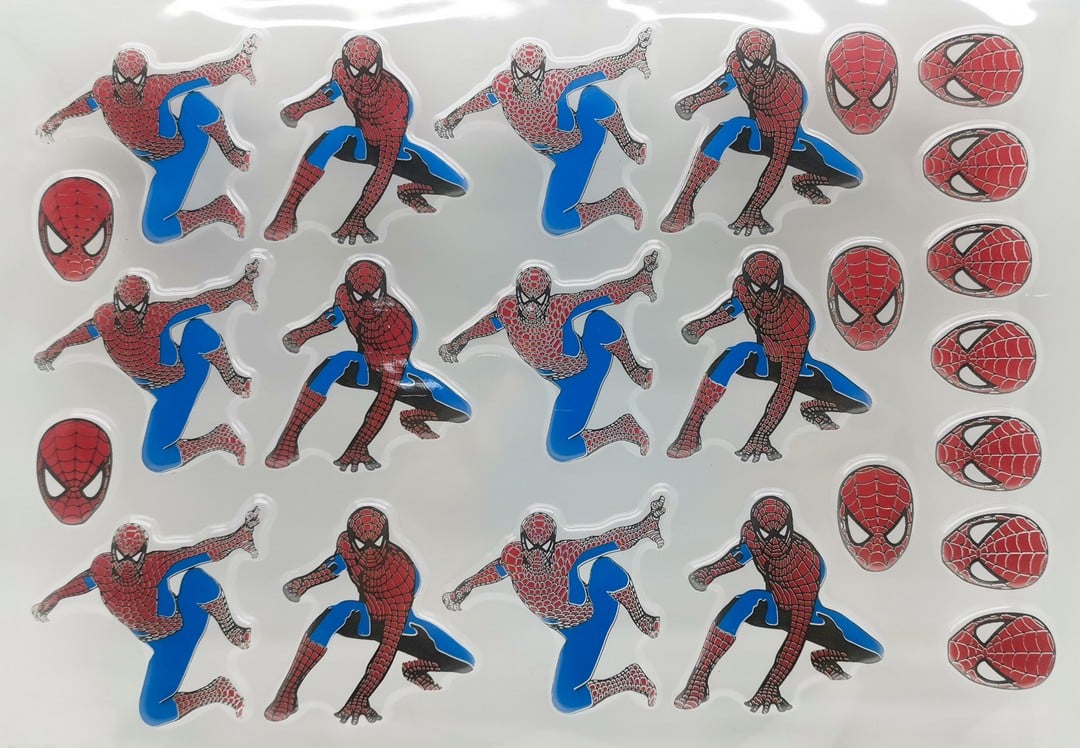 spiderman_2.jpg Spiderman 3D Chocolate Transfer Sheet, A4 - Image 1