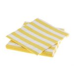 Yellow Stripes Dots Paper Napkins=20pcs