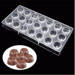 Swirls Design Polycarbonate Chocolate Mold, CC-11