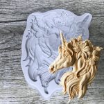 Unicorn Face Silicone Mould, SM-1268
