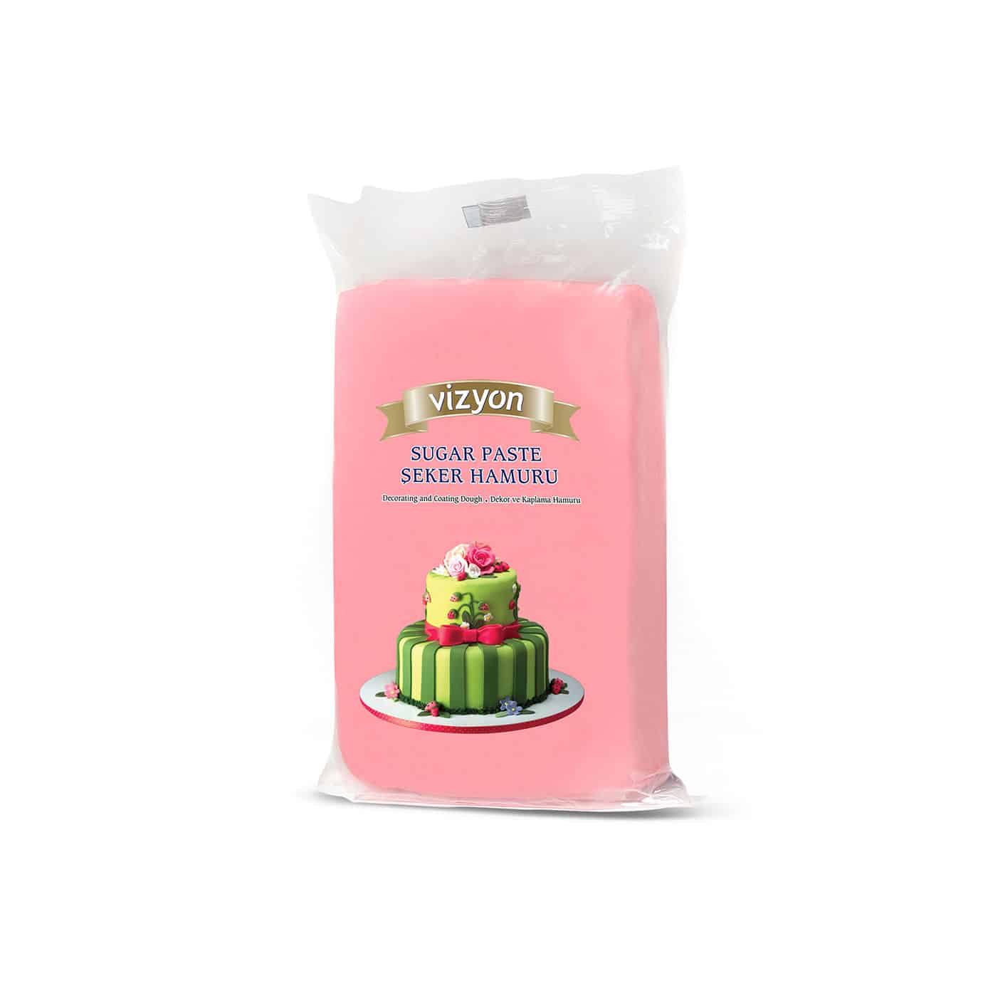 vz_000350.jpg Vizyon PINK Sugar Paste/Fondant, 1kg - Image 1