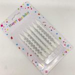 White with Silver Star Candles