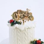 Merry Christmas Cake Topper
